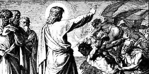 Dämonenaustreibung durch Jesus, Bild: Julius Schnorr von Carolsfeld